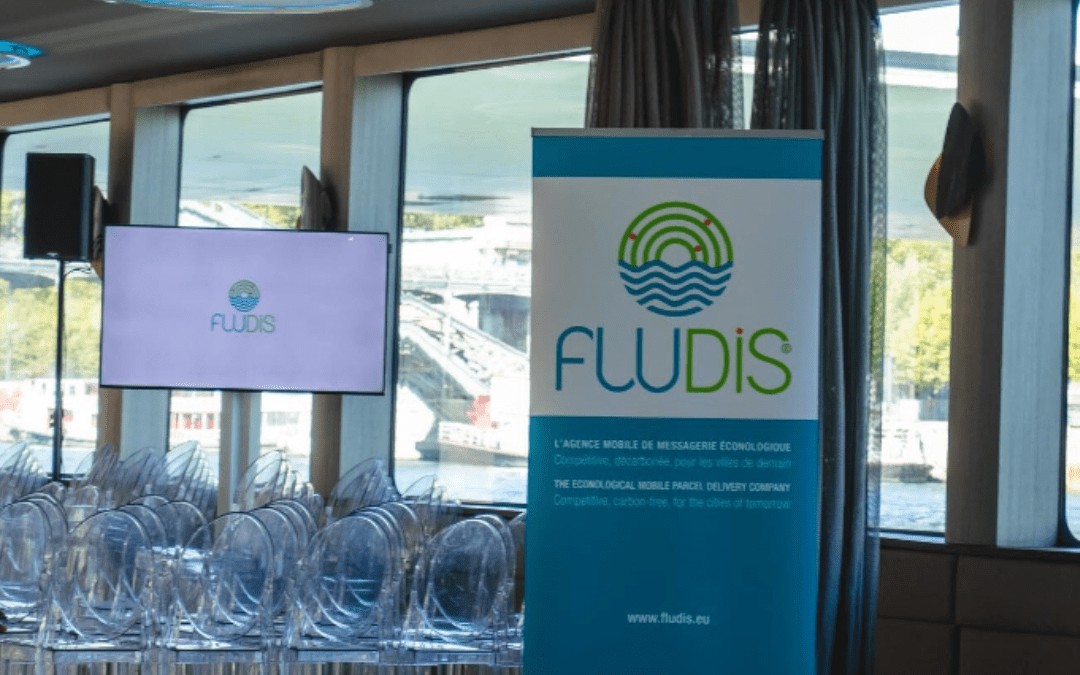 L’inauguration du bateau hybride Fludis… sur notre bateau