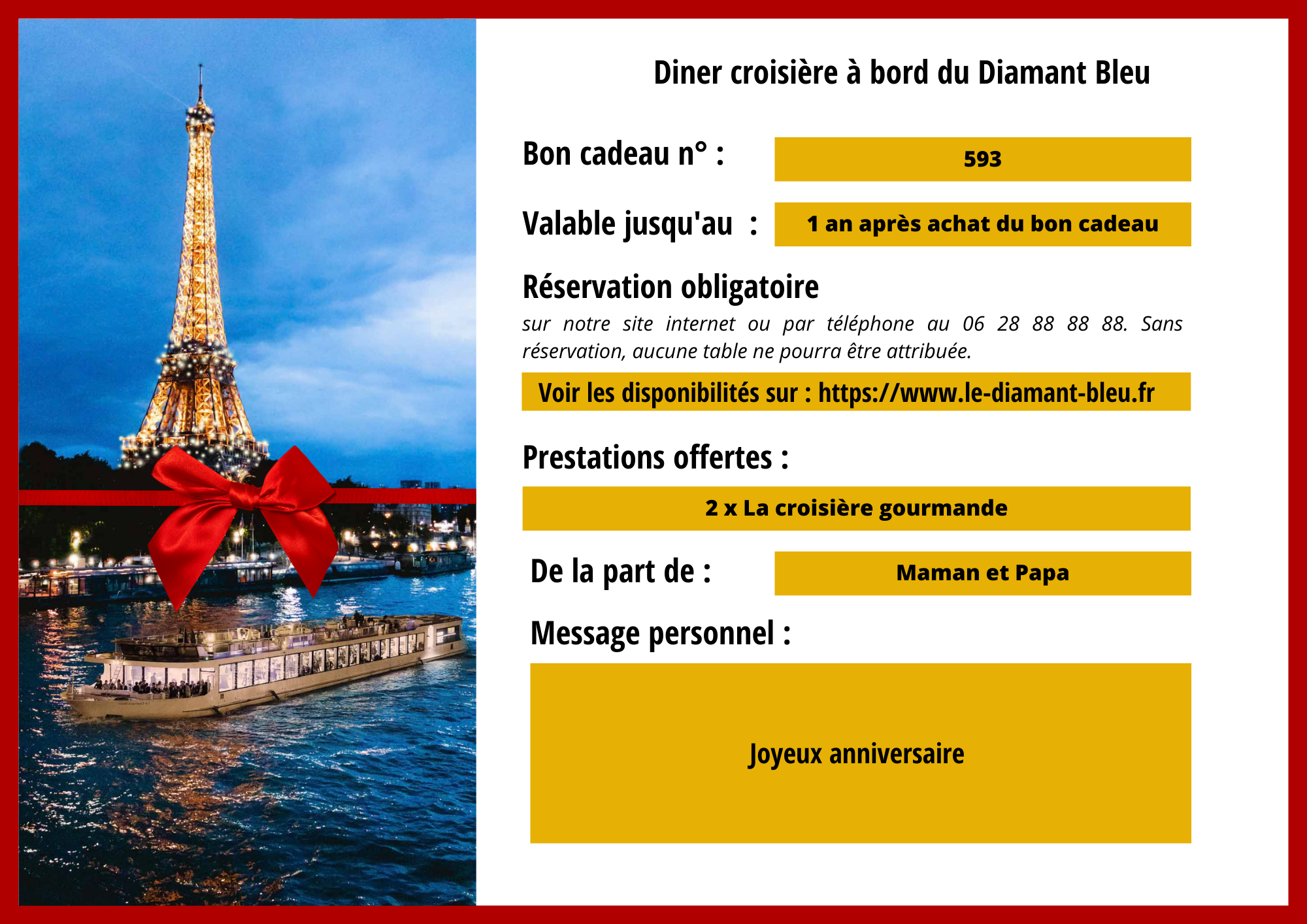 BON CADEAU