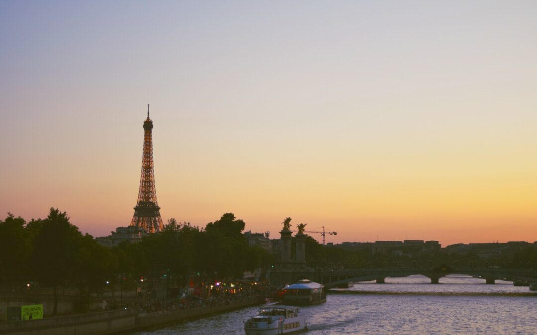 coucher de soleil à paris